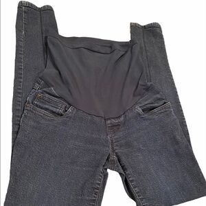 Indigo Blue Maternity Skinny Ankle Sz Small Belly Band